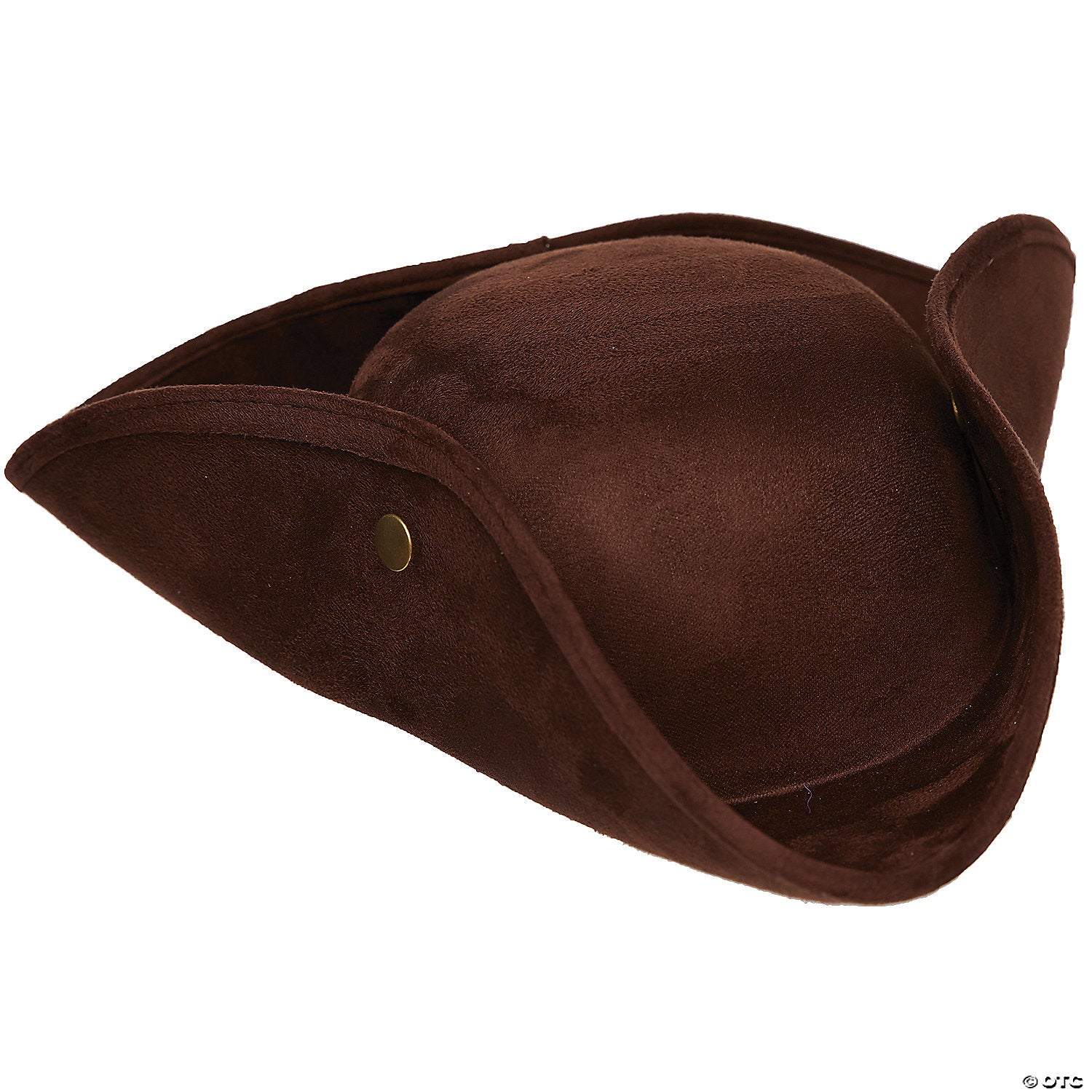 Faux Suede Tricorn Hat, Brown