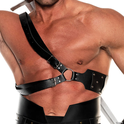 Celtic Sword Back Sling Costume Accessory, Black