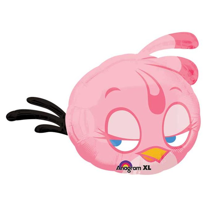 Angry Birds Stella Pink Bird Supershape Foil Balloon 68cm
