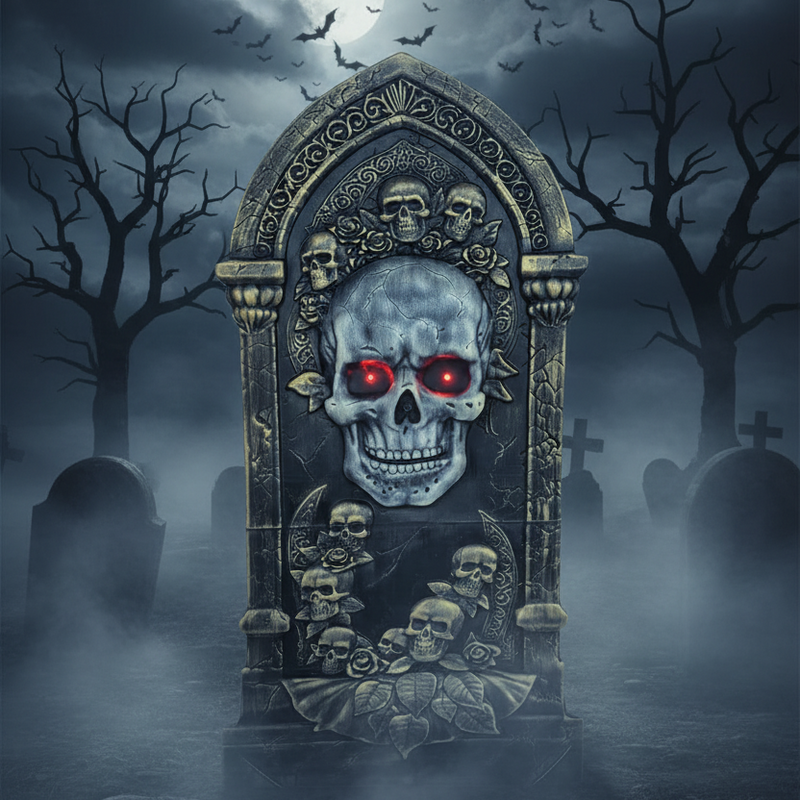 Animated Swaying Tombstone 94cm