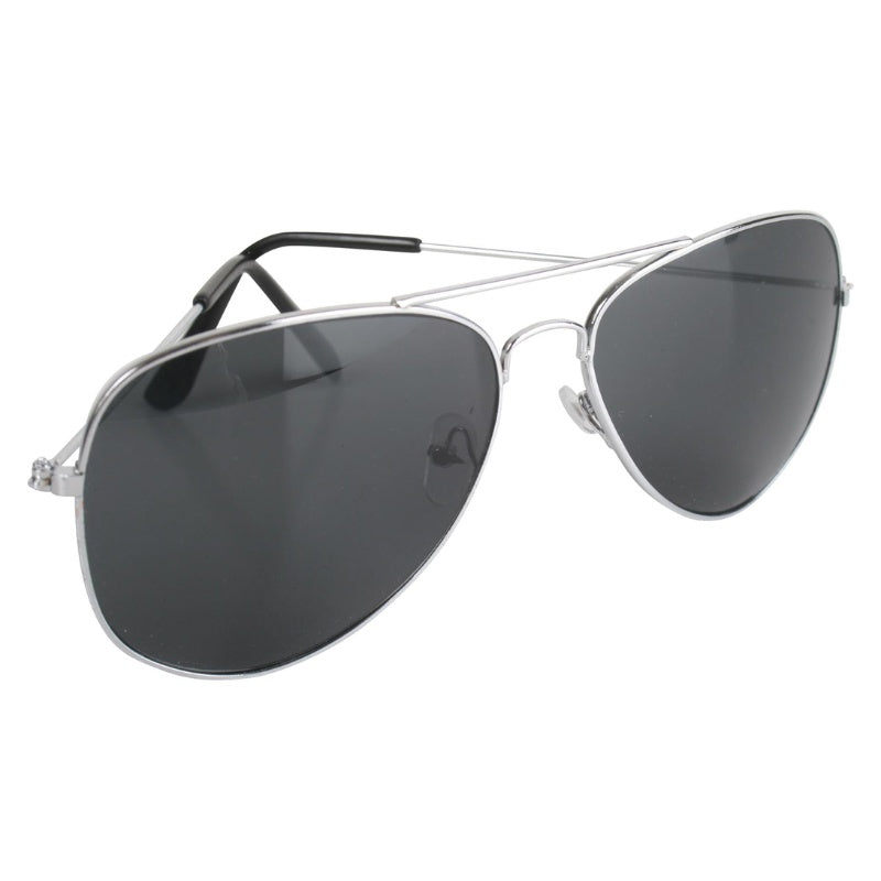 Silver Mirror Aviator Sunglasses