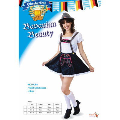 Bavarian Beauty  Womens Costume