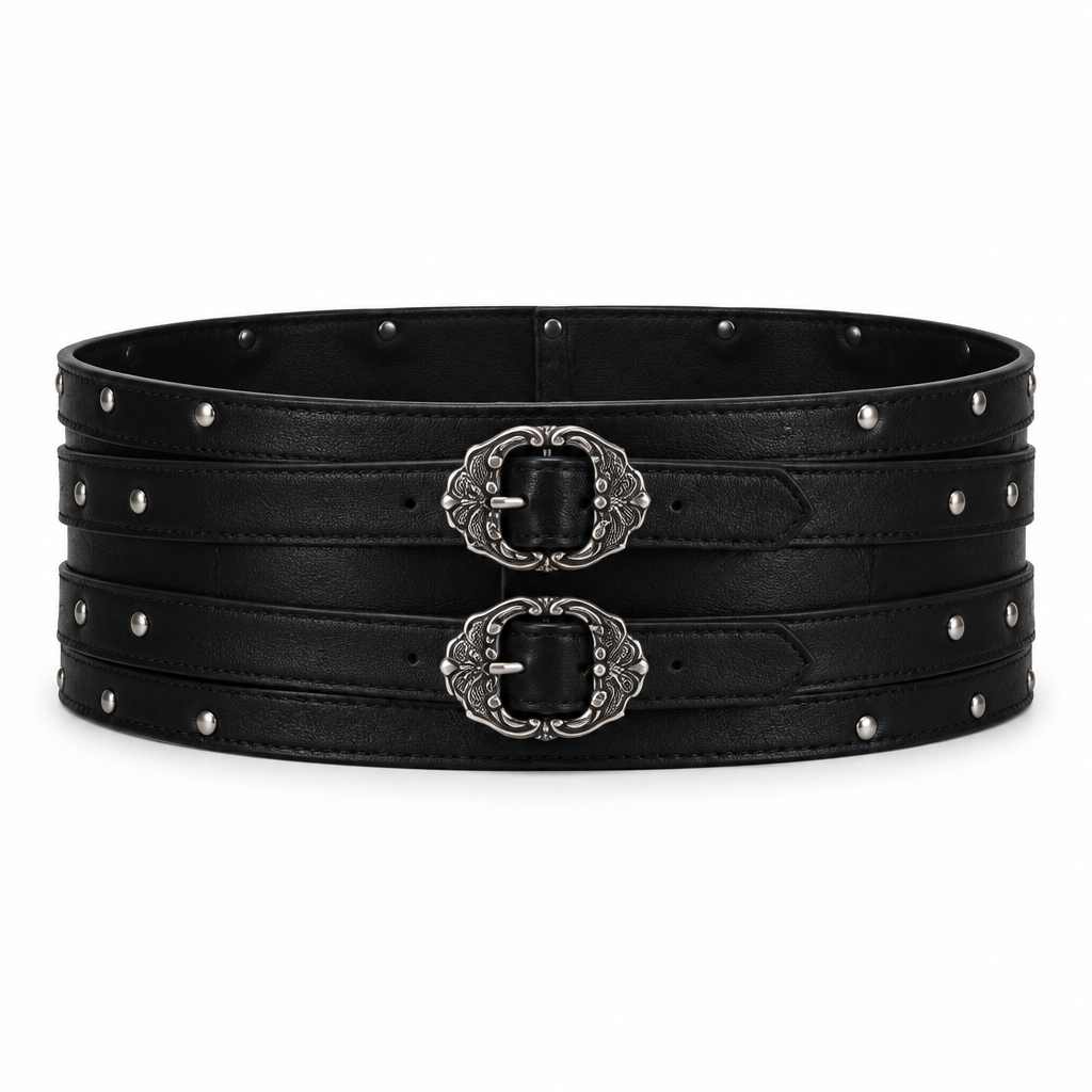 Black Roman belt only on a white background