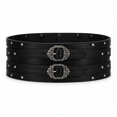 Black Roman belt only on a white background