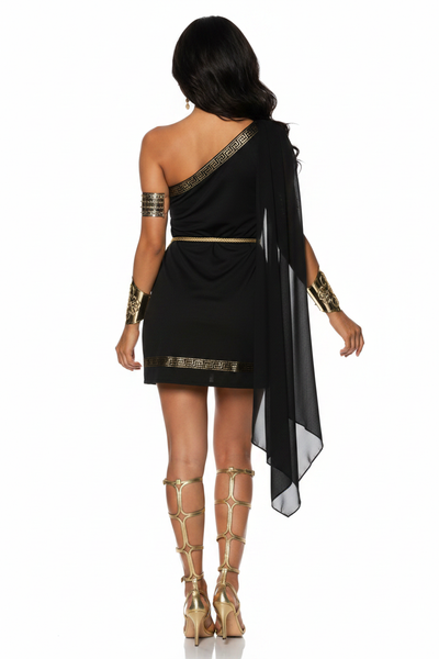 Black Toga Costume - Back View