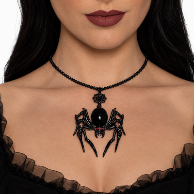Black Widow Spider Necklace website image