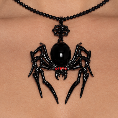 Black Widow Spider Necklace website image