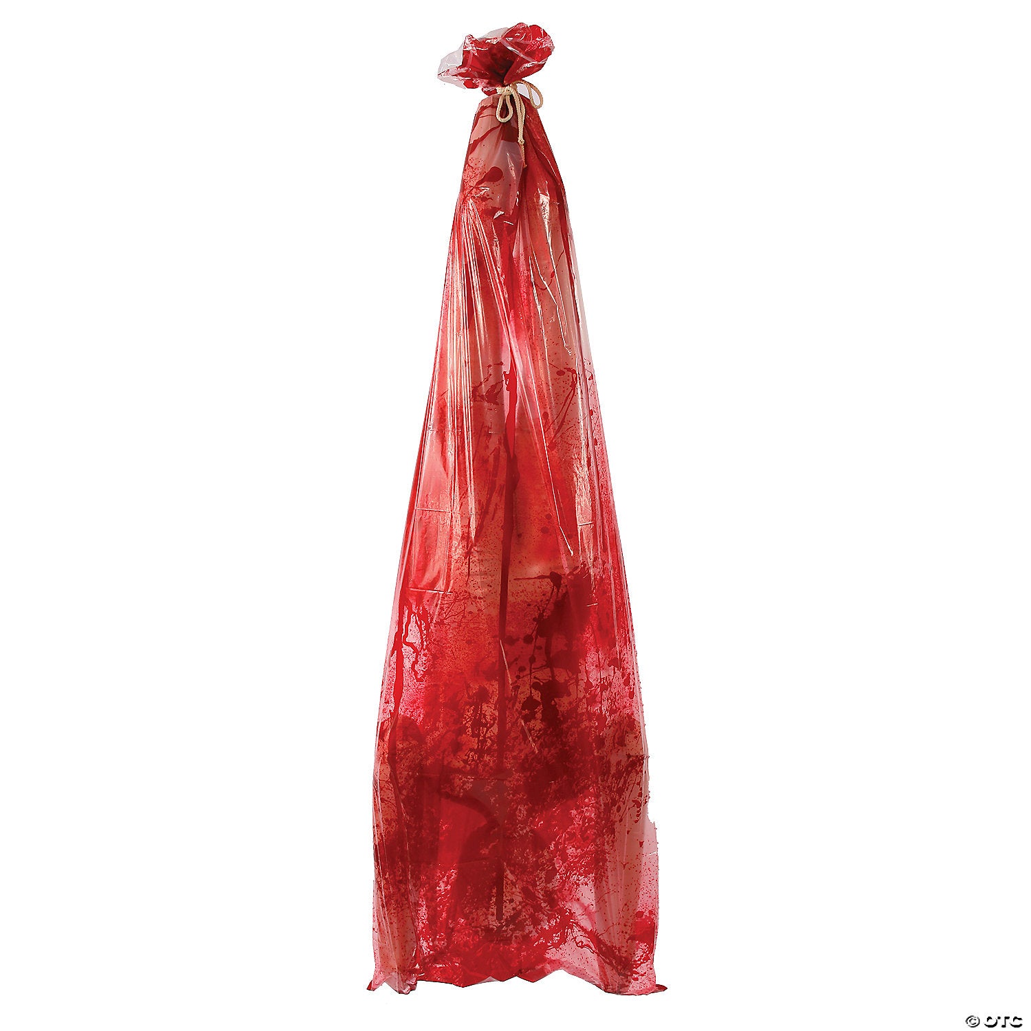 Realistic lifelike bloody body in bag Halloween prop for decoration