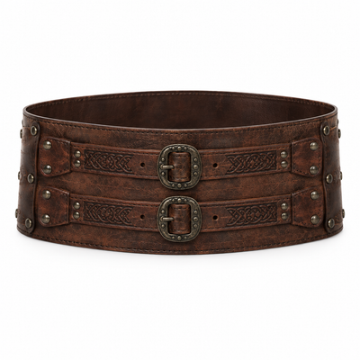 Brown Roman belt only on a white background