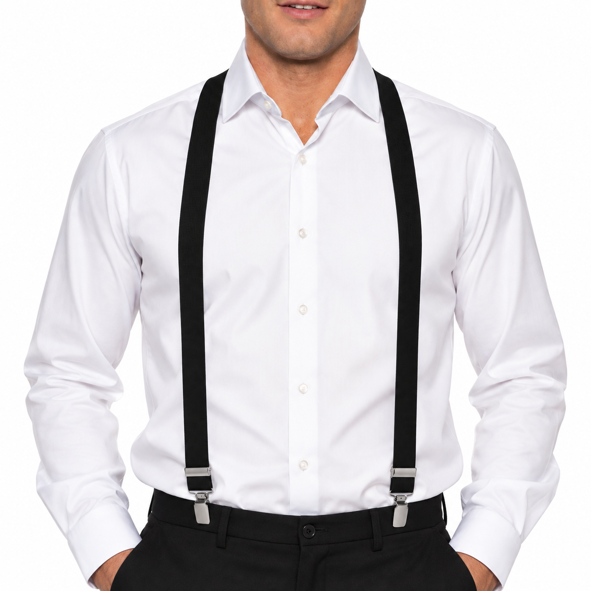 Suspenders, Black Costume Accessory