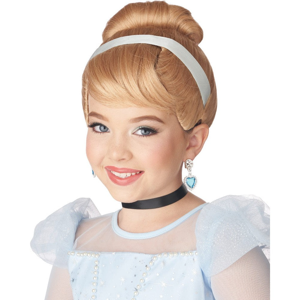 Beautiful Cinderella Blonde Kids Wig - Perfect for Dress-Up Play and Parties