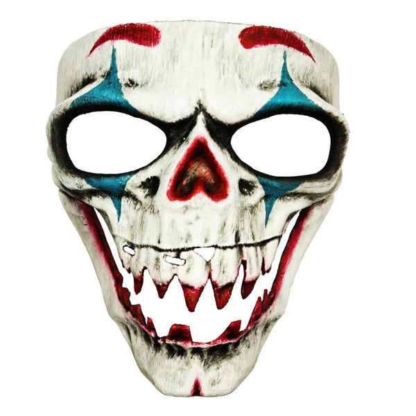 Realistic and terrifying clown bone horror mask for Halloween costume parties