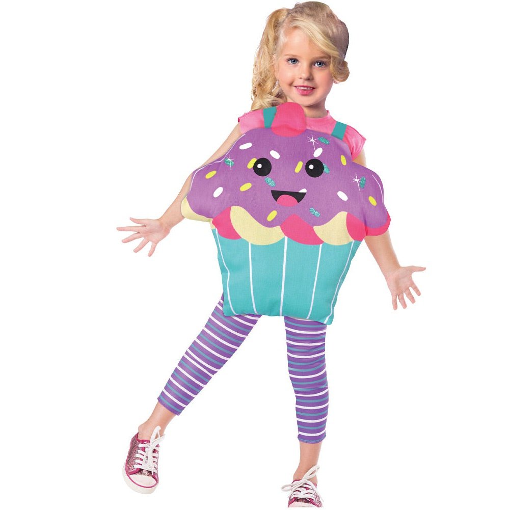 Adorable Cupcake Cutie Kids Costume with Pink and Sprinkles Design