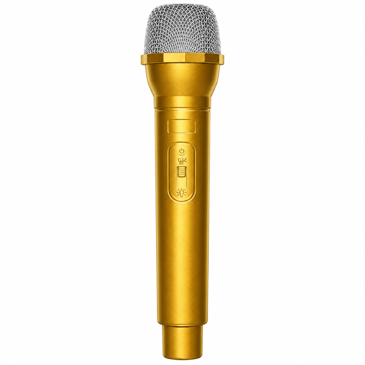 Gold Microphone Costume Accessory