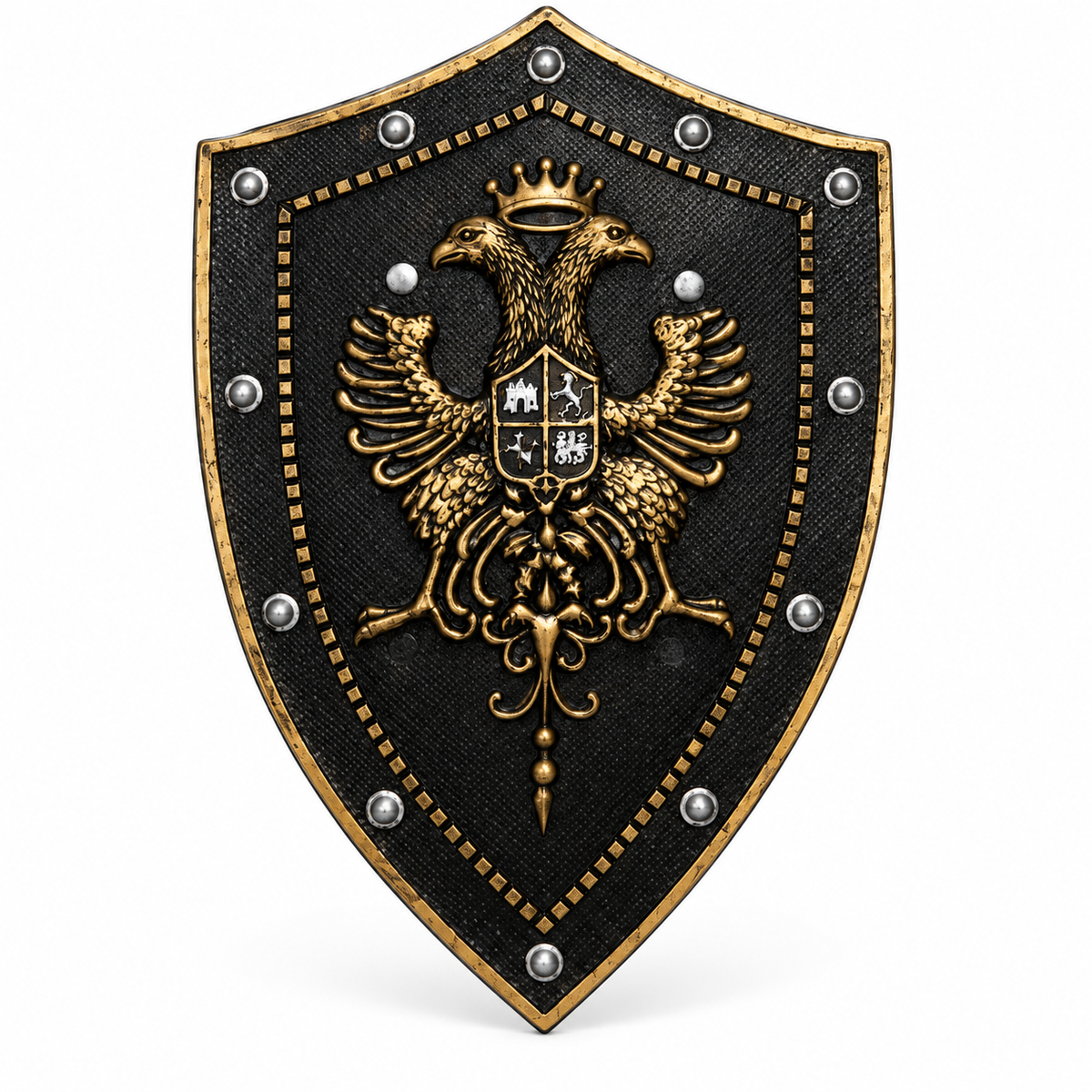 Black Foam Shield with Double Eagle