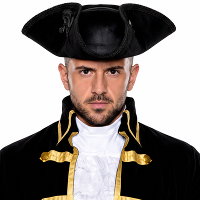 Pirate Captain, Black Adult Costume