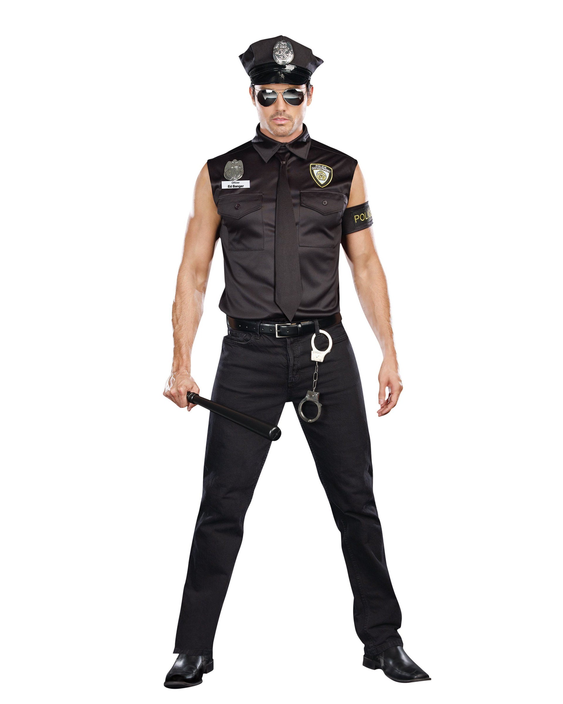 Dirty Cop Officer Mens Costume