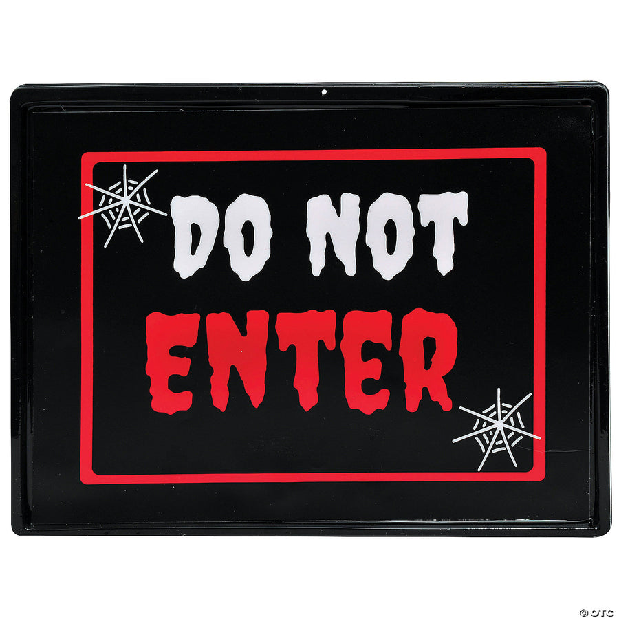 Alt text: Vibrant red and white neon light-up sign with the words 'Do Not Enter' in a bold, eye-catching font, perfect for warning or prohibiting access in a dark environment