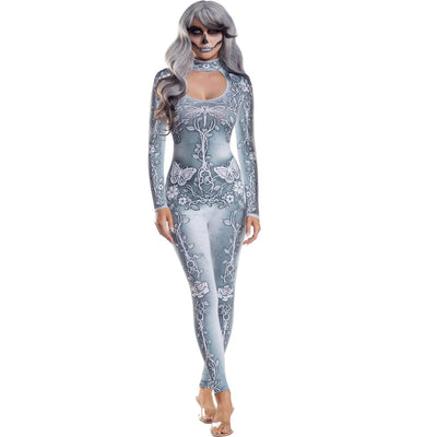 Beautiful Bones Sublimated Jumpsuit Women’s Costume