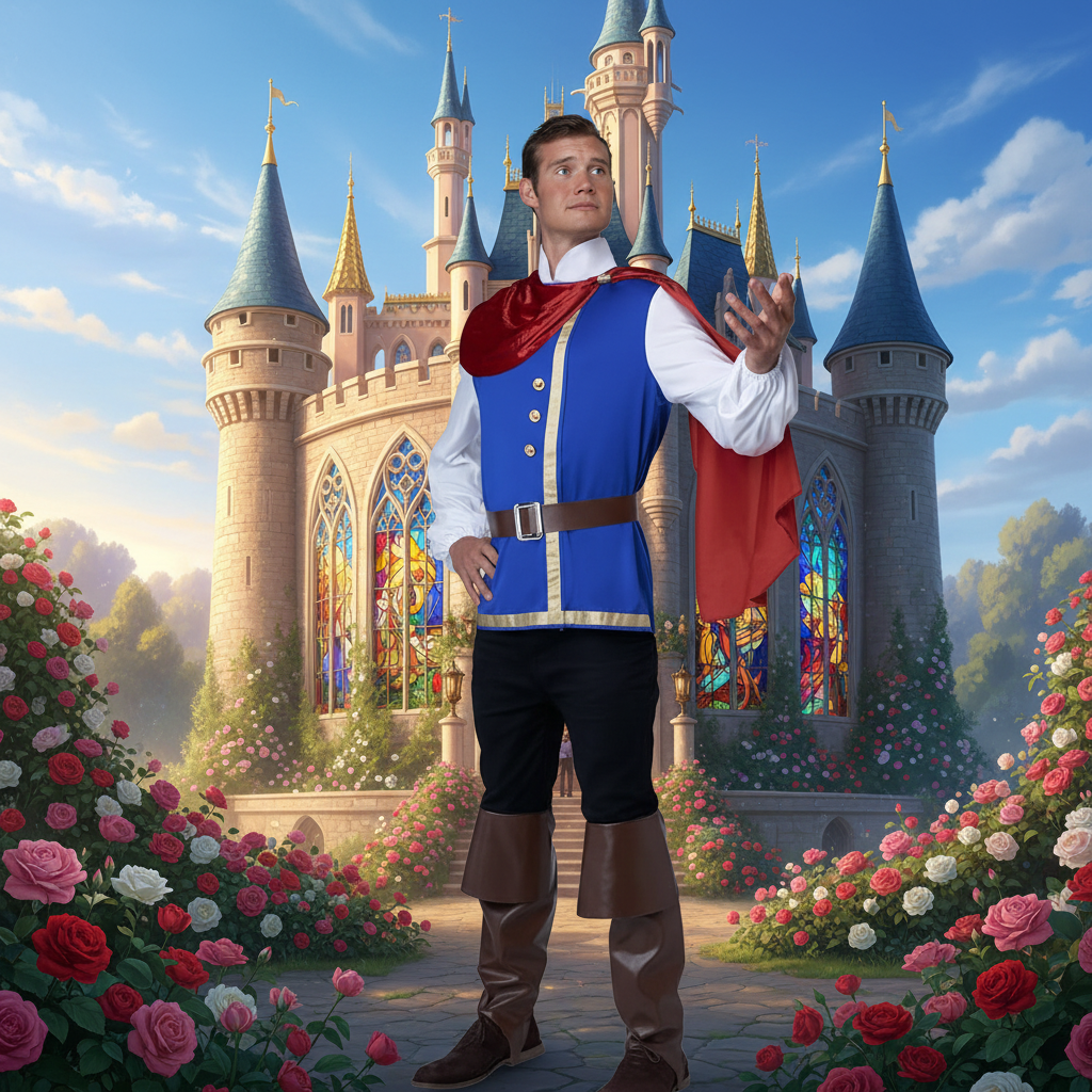 Enchanted Prince Fairytale Castle Background