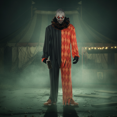 Evil Clown Costume - Horror Background