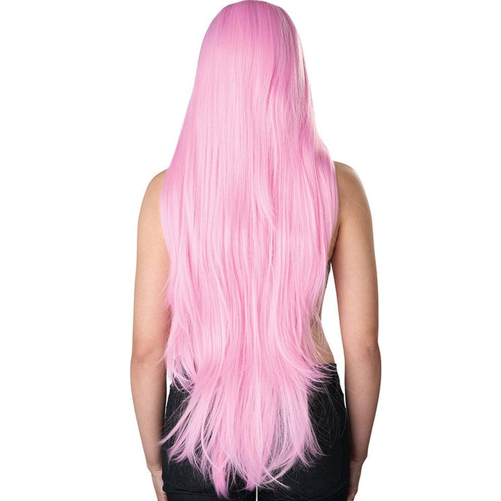 Pink Cosplay Wig with Extra Length and Volume for Adults