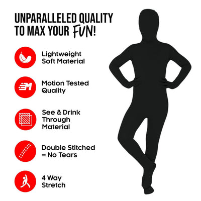 Boys Black Morphsuit