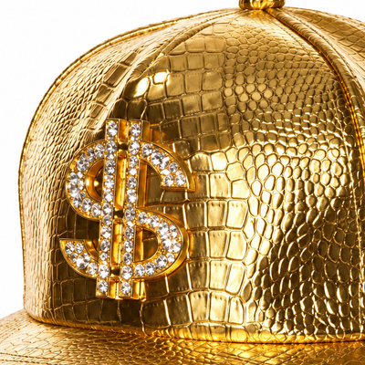 Hip Hop Costume Metallic Hat