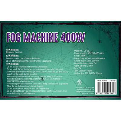 400W Fog Machine with Remote Control