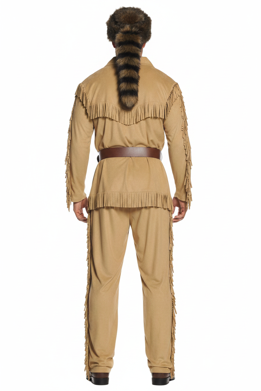 Frontier Man Costume - Back View