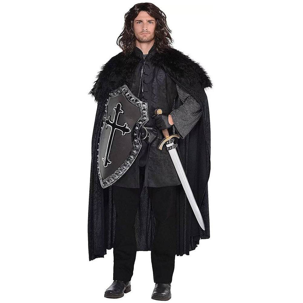 Black Faux Fur Cloak