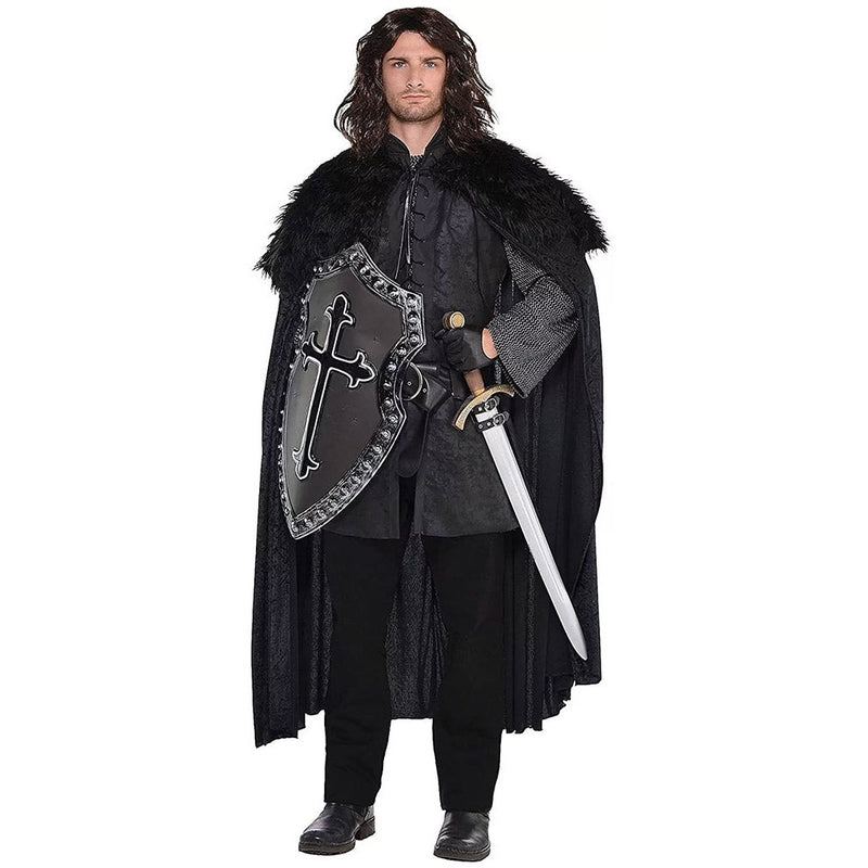 Black Faux Fur Cloak