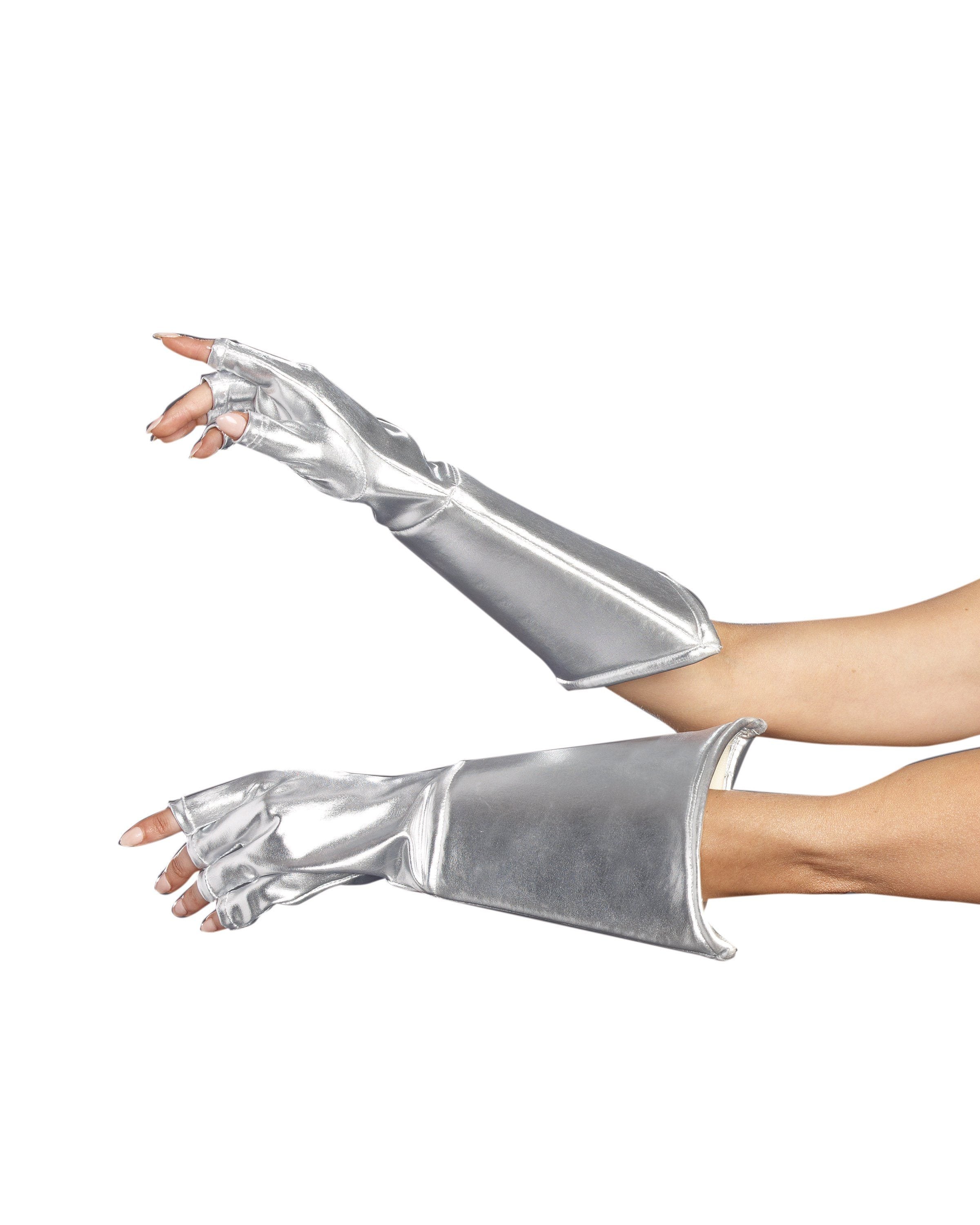 Pair of stylish black Galaxy Gloves with touchscreen capability for smartphones