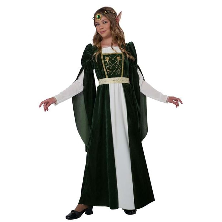 Elven Renaissance Princess Girls Costume