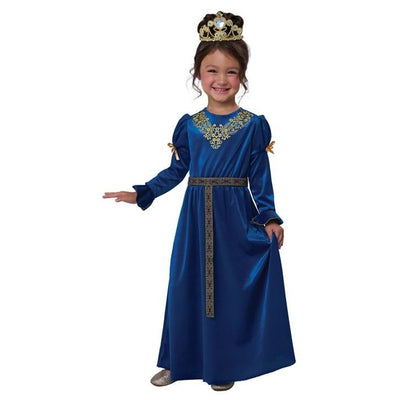 Royal Blue Renaissance Princess Girls Costume