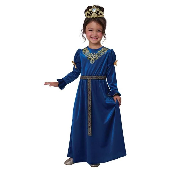 Royal Blue Renaissance Princess Girls Costume