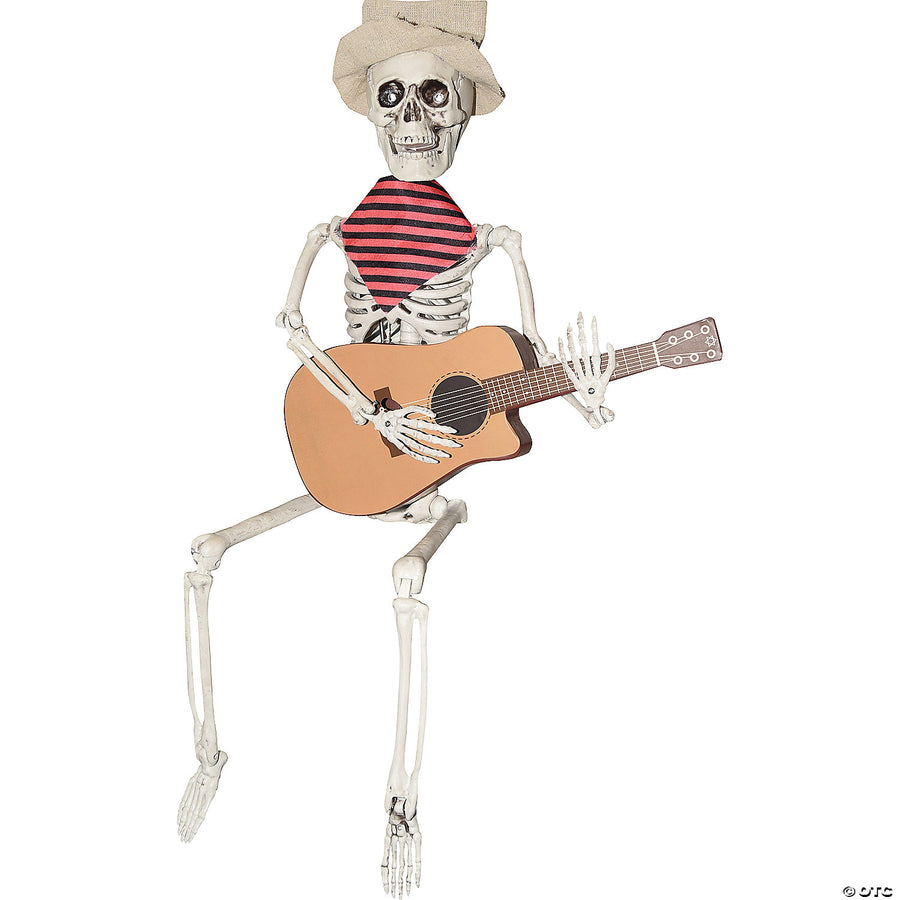 Guitar Playing Skeleton Decoration.