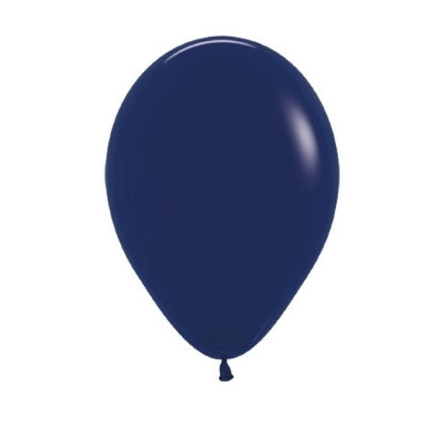 Round Balloon 30cm Navy Blue, Uninflated