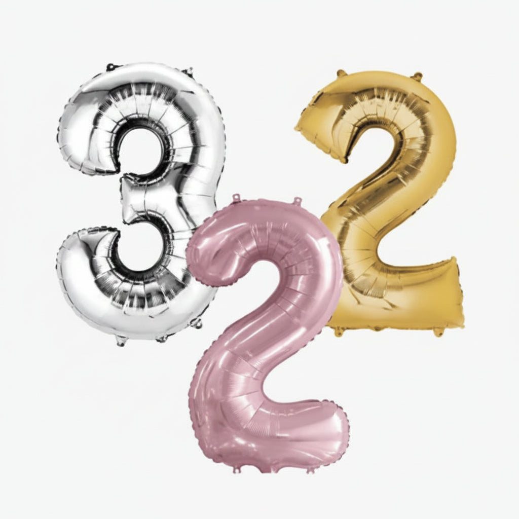 Air Inflation Numbers Foil Balloon