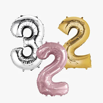 Air Inflation Numbers Foil Balloon