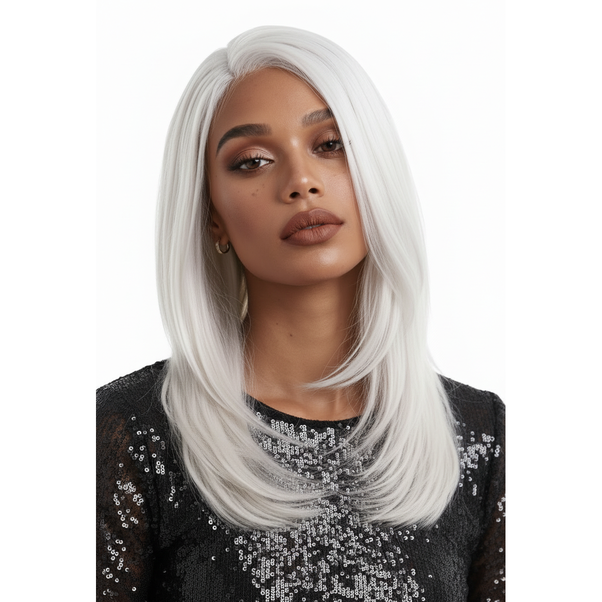 Zendaya Arctic Luxe Long Straight Platinum White Wig | Allaura Fever Dream