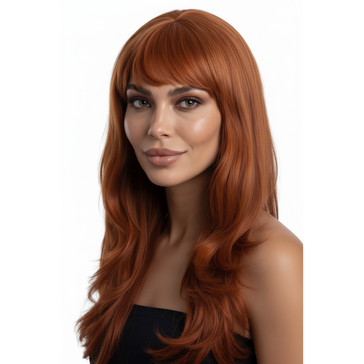 'Tia' Wig – Long Wavy Cinnamon Kiss-Allaura Fever Dream