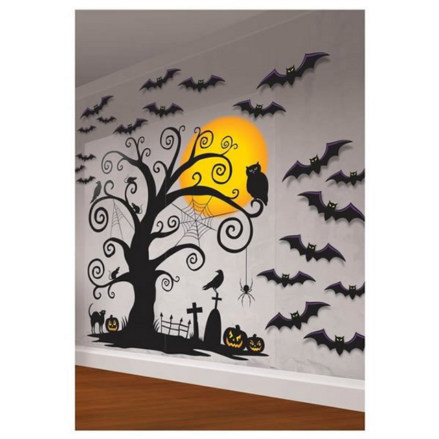 Halloween Scene Setter Wall Decorating Kit.