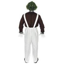 Chocolate Factory Worker Costume with Wig