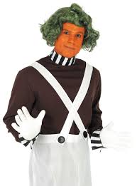 Chocolate Factory Worker Costume with Wig