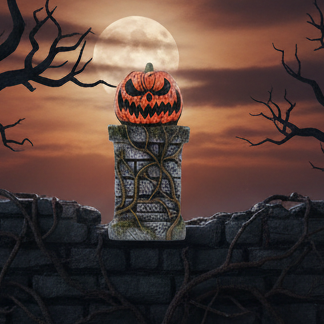 Jack-o'-lantern Headstone Halloween Background