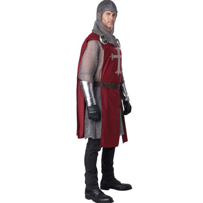 Knight's Surcoat Men's Costume (Burgundy)