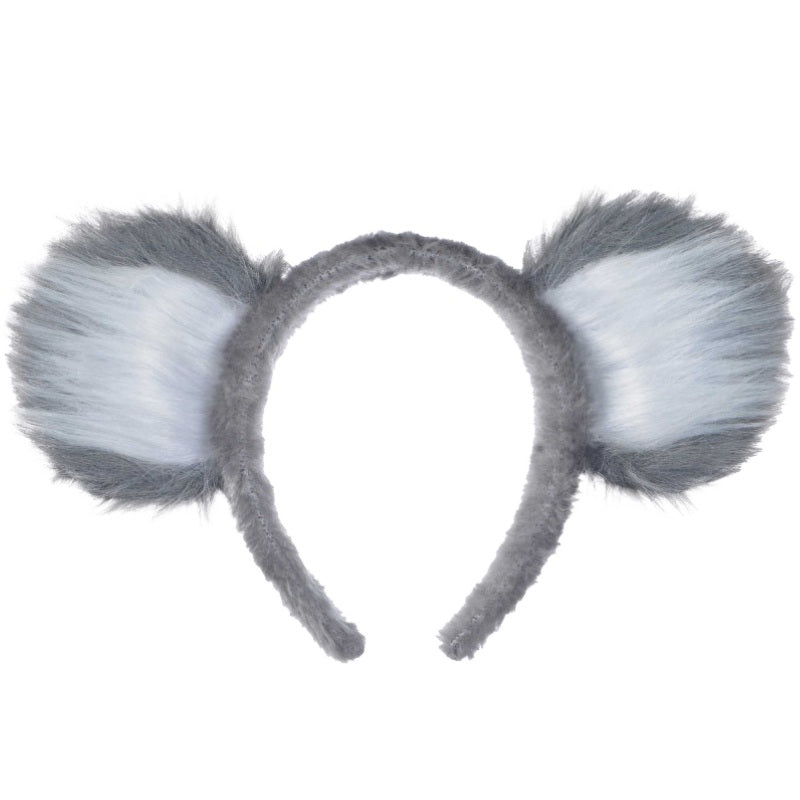 Soft and fluffy Koala Furry Ears on Headband for cute costume