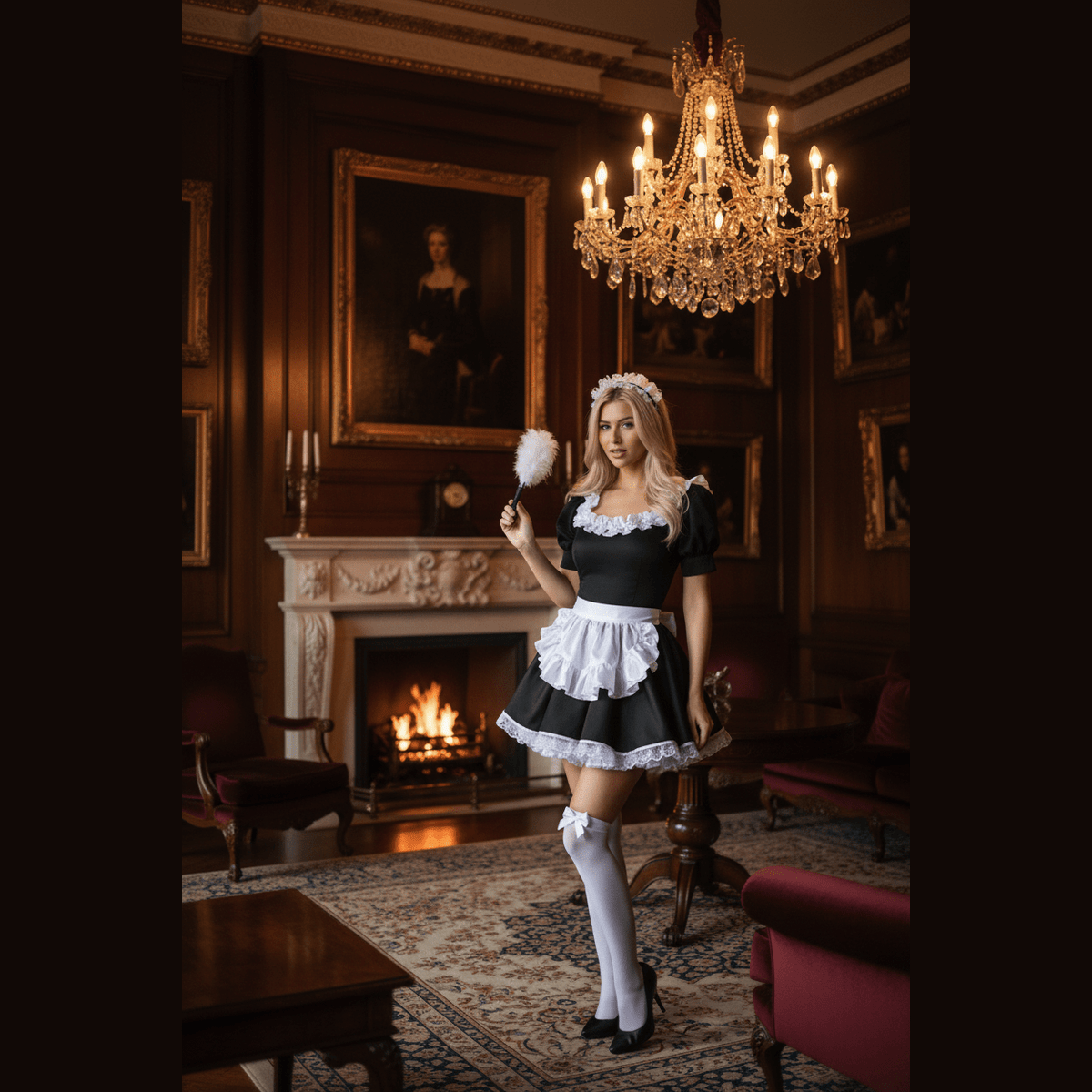 Maid You Look Costume – Mansion Room Background