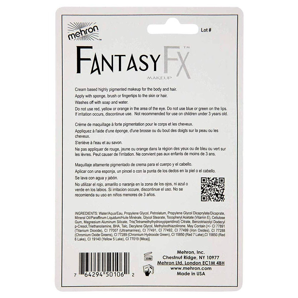 Fantasy FX Make-up Green 30ml Carded